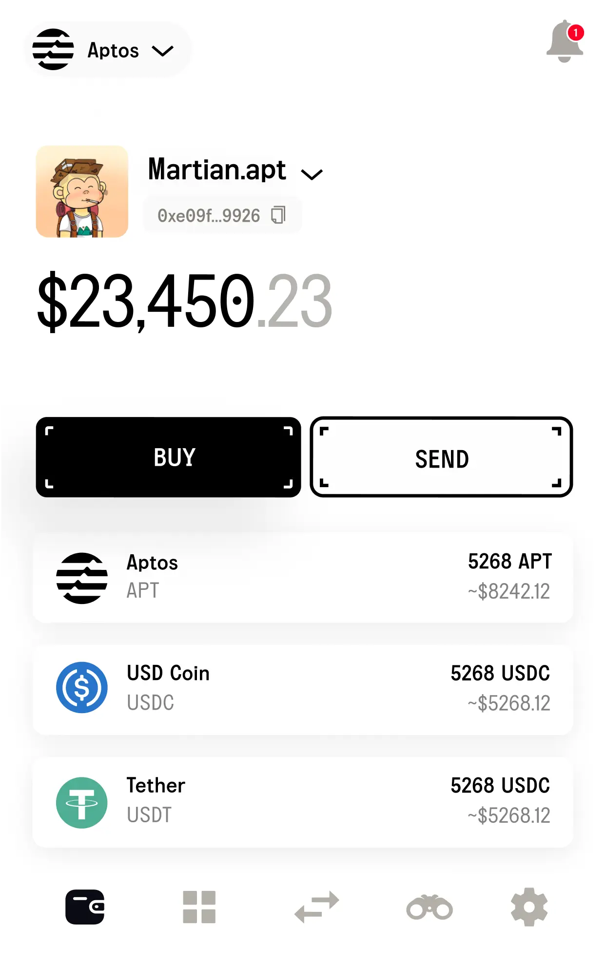 Self-Custodial wallet for Aptos and Sui